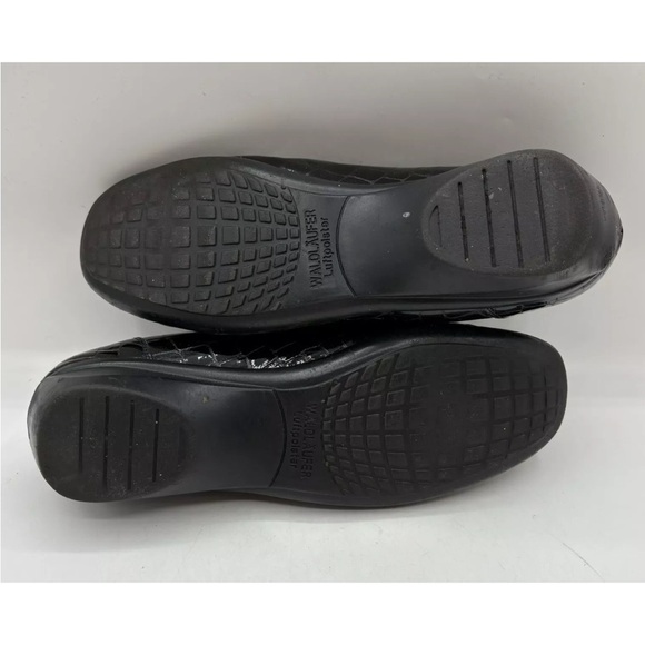 Waldlaufer Black Leather Croc Embossed Slip On Loafers Shoes US Womens 9 - Picture 7 of 7